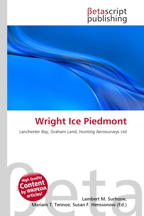 Könyv Wright Ice Piedmont Mariam T. Tennoe