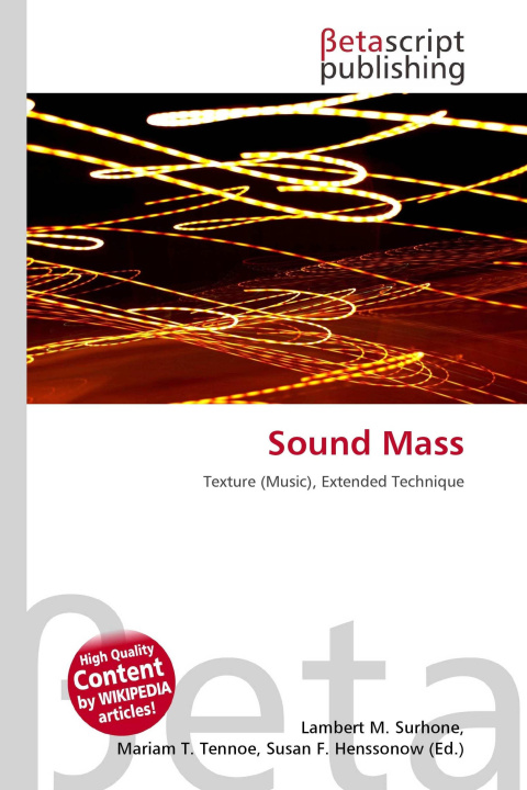 Kniha Sound Mass Mariam T. Tennoe