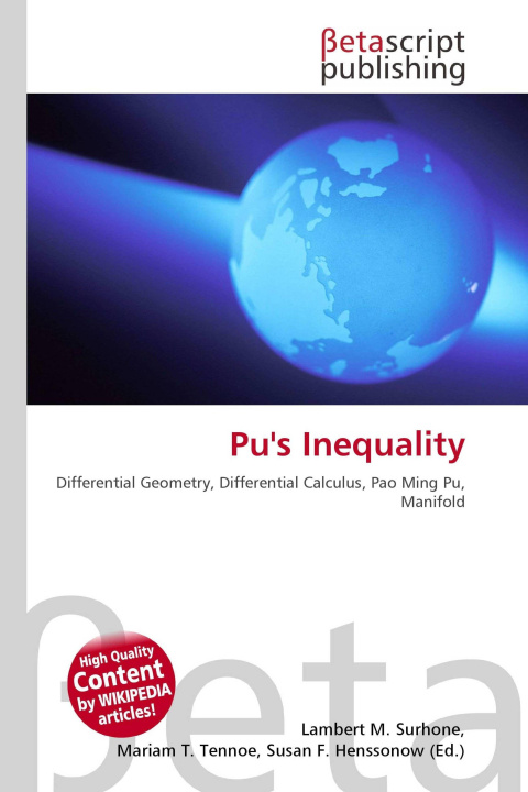 Kniha Pu's Inequality Mariam T. Tennoe