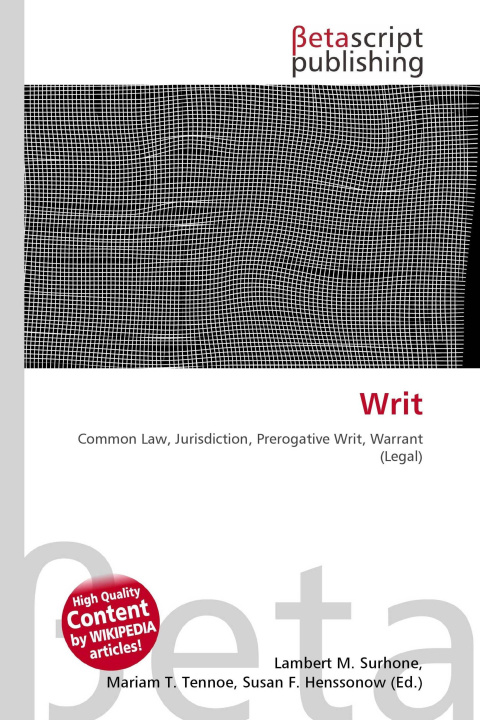 Kniha Writ Mariam T. Tennoe