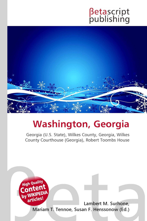 Kniha Washington, Georgia Mariam T. Tennoe
