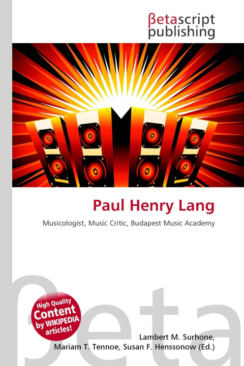 Kniha Paul Henry Lang Mariam T. Tennoe