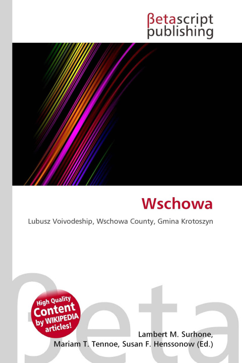 Kniha Wschowa Mariam T. Tennoe