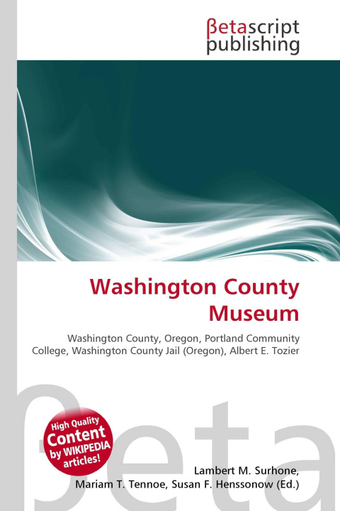 Kniha Washington County Museum Mariam T. Tennoe
