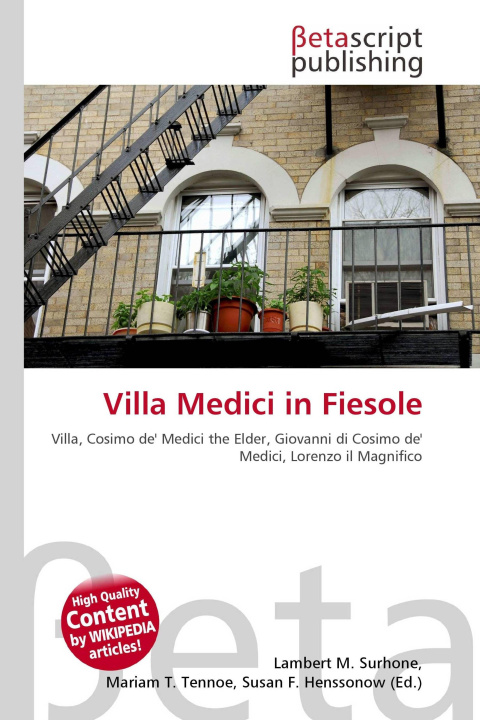 Kniha Villa Medici in Fiesole Mariam T. Tennoe