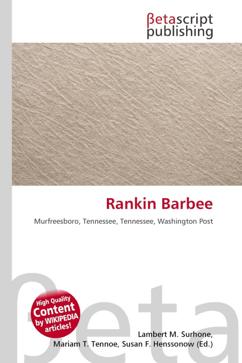 Kniha Rankin Barbee Mariam T. Tennoe