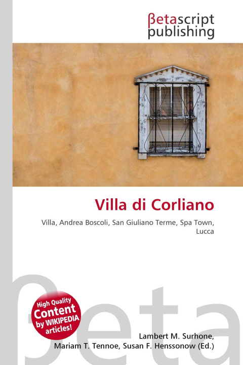 Kniha Villa di Corliano Mariam T. Tennoe
