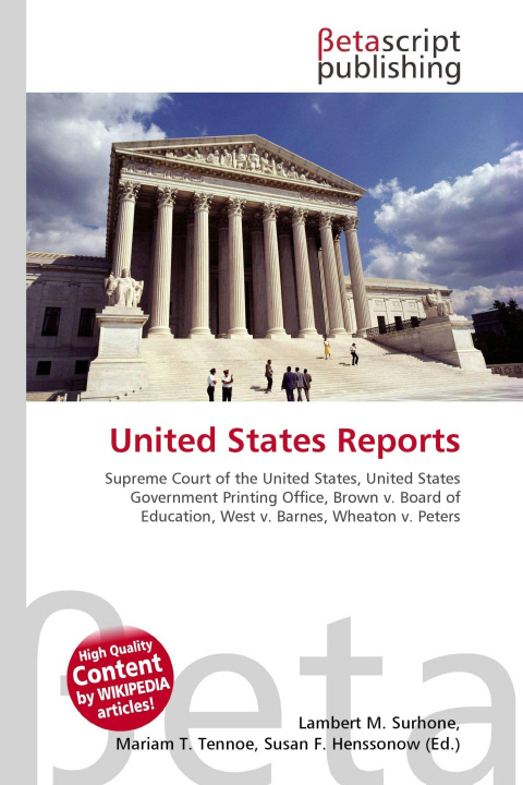 Carte United States Reports Mariam T. Tennoe
