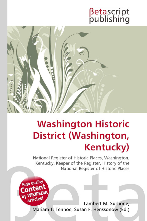 Kniha Washington Historic District (Washington, Kentucky) Mariam T. Tennoe