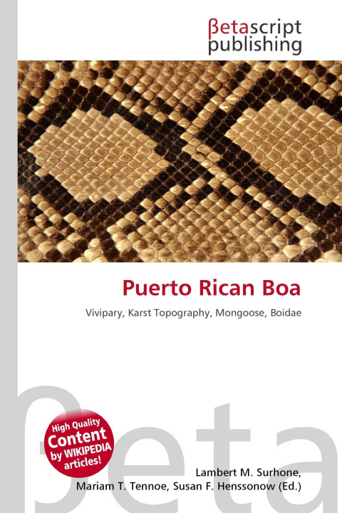 Kniha Puerto Rican Boa Mariam T. Tennoe