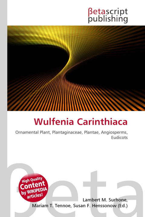Kniha Wulfenia Carinthiaca Mariam T. Tennoe