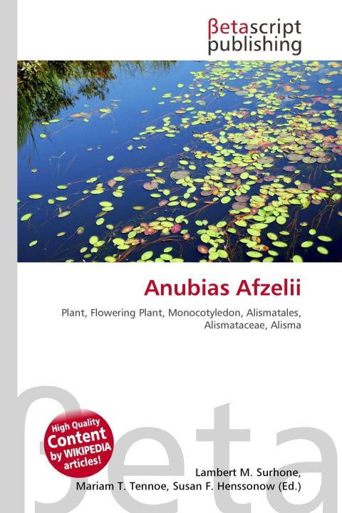 Kniha Anubias Afzelii Mariam T. Tennoe