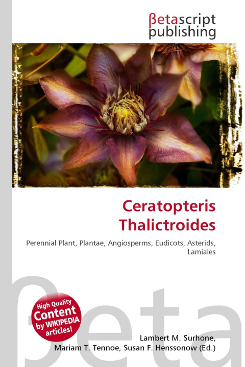 Kniha Ceratopteris Thalictroides Mariam T. Tennoe