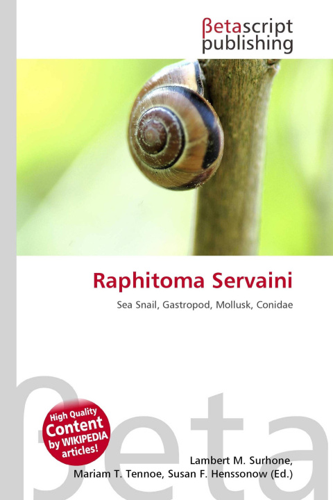 Kniha Raphitoma Servaini Mariam T. Tennoe