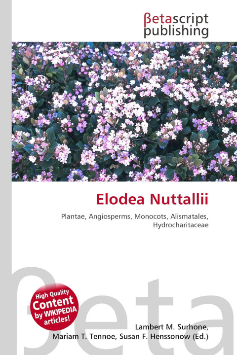 Kniha Elodea Nuttallii Mariam T. Tennoe