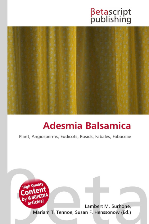 Kniha Adesmia Balsamica Mariam T. Tennoe