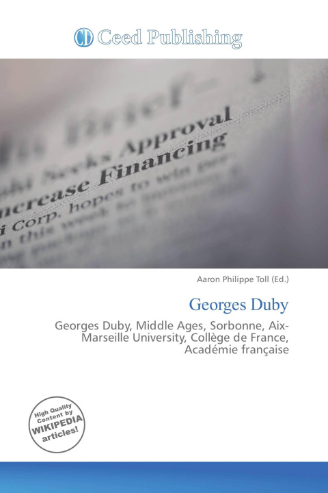 Kniha Georges Duby 