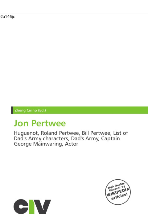 Kniha Jon Pertwee 