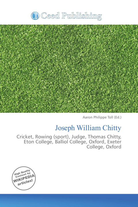 Kniha Joseph William Chitty 