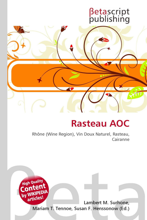 Kniha Rasteau AOC Mariam T. Tennoe