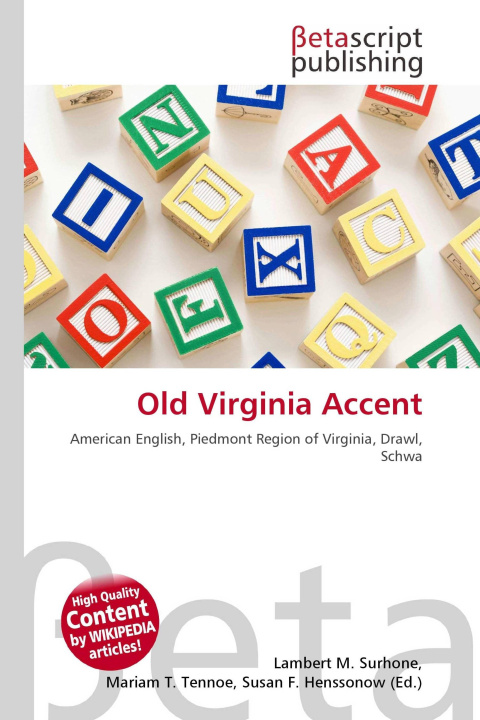 Kniha Old Virginia Accent Mariam T. Tennoe