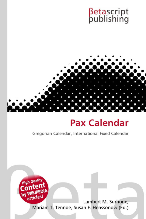 Kniha Pax Calendar Mariam T. Tennoe