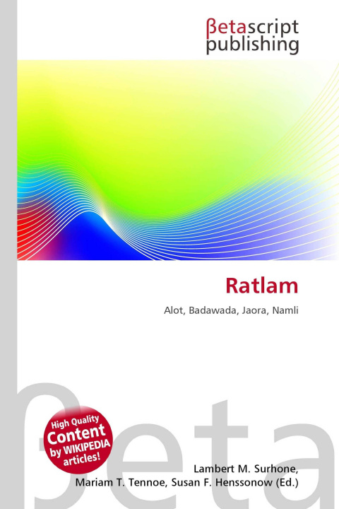 Kniha Ratlam Mariam T. Tennoe