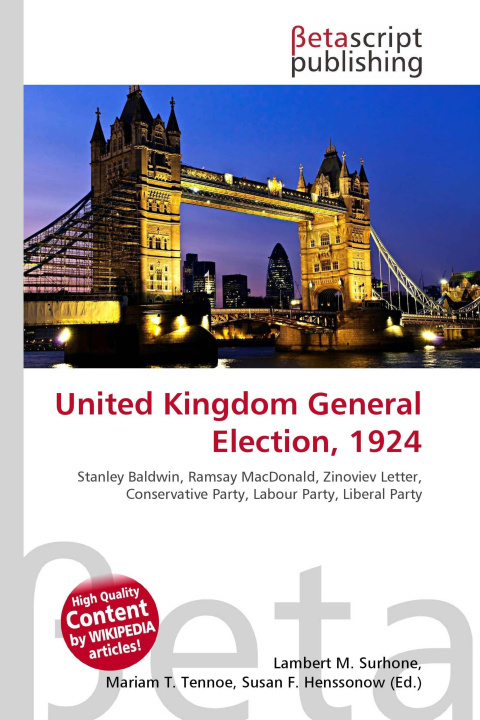 Kniha United Kingdom General Election, 1924 Mariam T. Tennoe