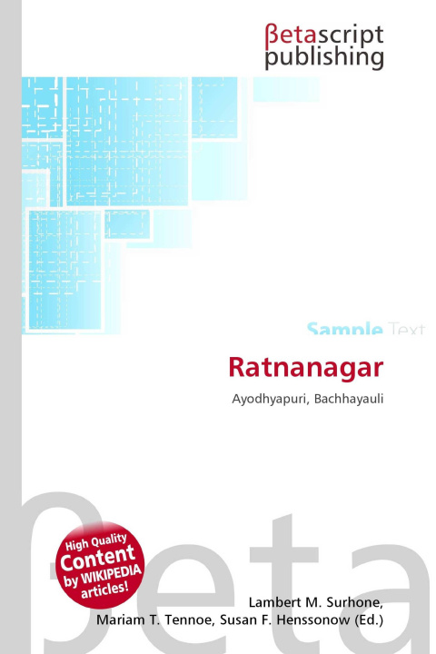 Kniha Ratnanagar Mariam T. Tennoe