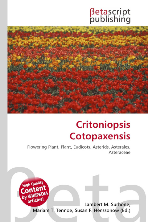 Kniha Critoniopsis Cotopaxensis Mariam T. Tennoe