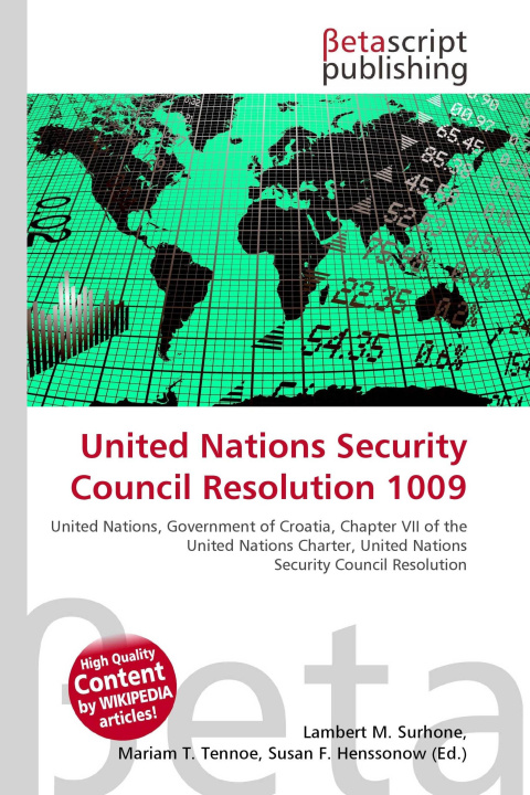 Kniha United Nations Security Council Resolution 1009 Mariam T. Tennoe
