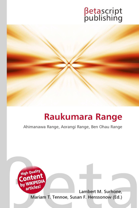 Kniha Raukumara Range Mariam T. Tennoe