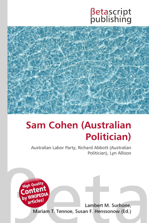 Kniha Sam Cohen (Australian Politician) Mariam T. Tennoe