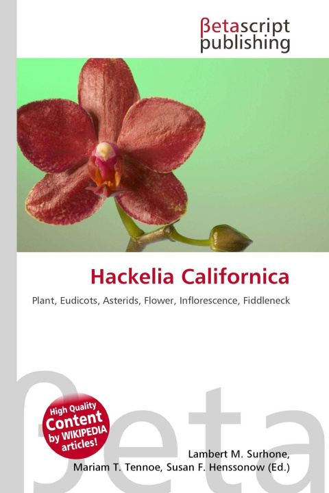 Kniha Hackelia Californica Mariam T. Tennoe