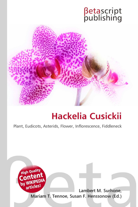 Kniha Hackelia Cusickii Mariam T. Tennoe