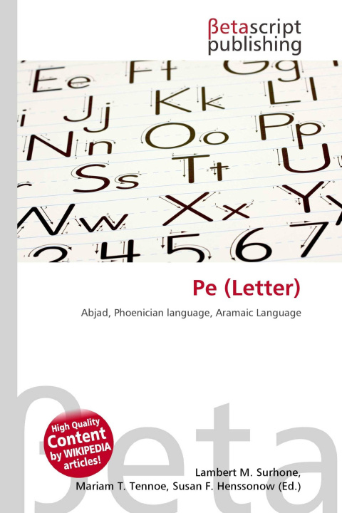 Kniha Pe (Letter) Mariam T. Tennoe