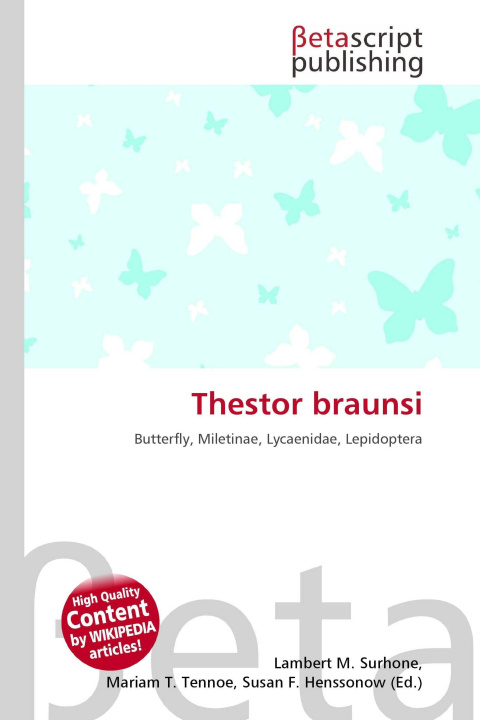 Kniha Thestor braunsi Mariam T. Tennoe