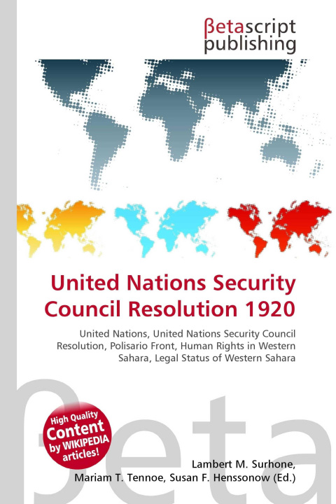 Knjiga United Nations Security Council Resolution 1920 Mariam T. Tennoe