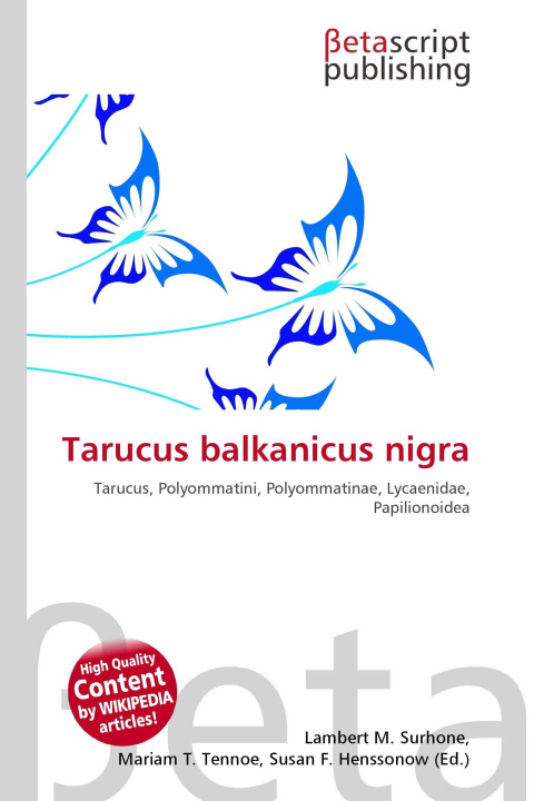 Kniha Tarucus balkanicus nigra Mariam T. Tennoe