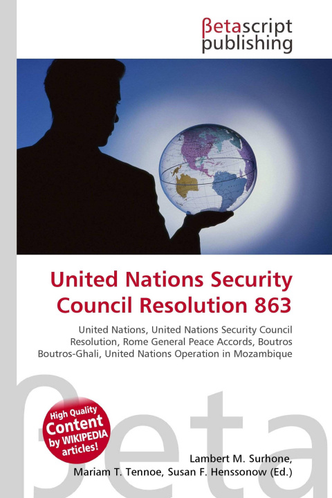 Kniha United Nations Security Council Resolution 863 Mariam T. Tennoe