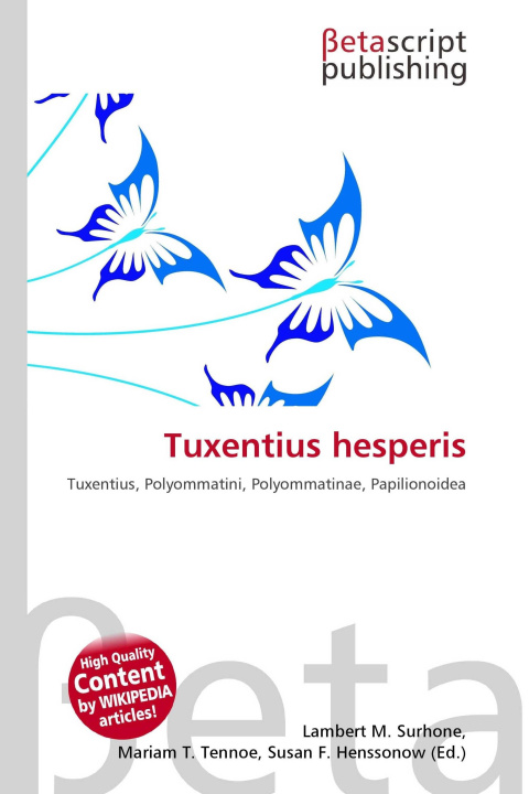 Kniha Tuxentius hesperis Mariam T. Tennoe