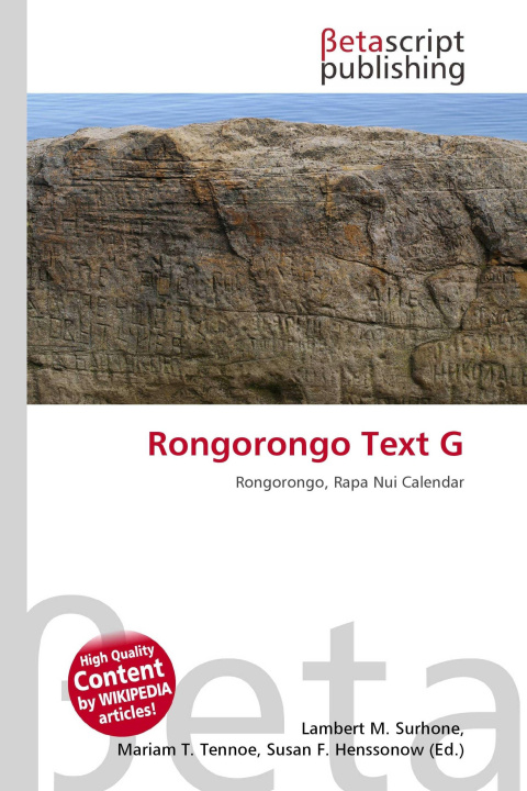 Kniha Rongorongo Text G Mariam T. Tennoe
