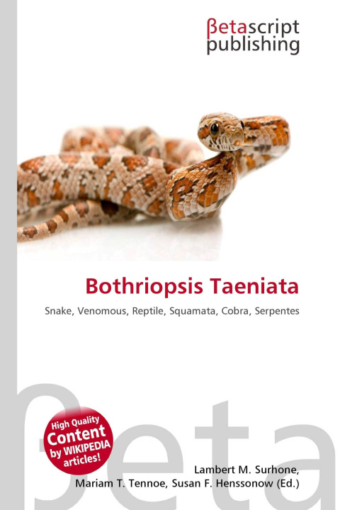 Kniha Bothriopsis Taeniata Mariam T. Tennoe