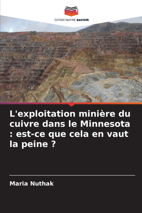 Kniha L'exploitation minière du cuivre dans le Minnesota Maria Nuthak