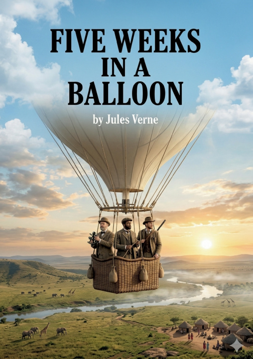 Kniha Five Weeks in a Balloon Jules Verne