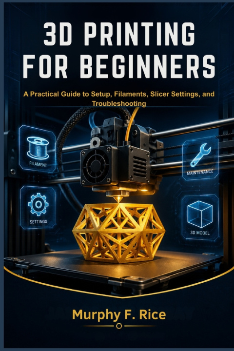 Kniha 3D PRINTING FOR BEGINNERS Murphy F. Rice