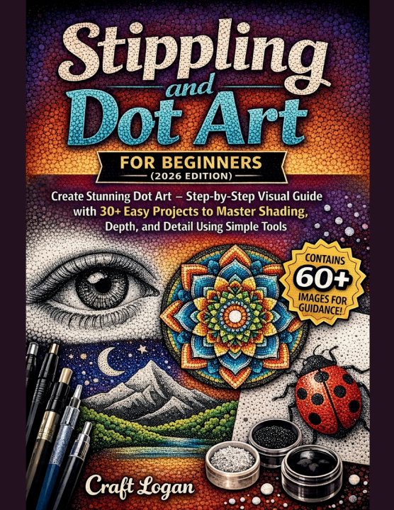 Knjiga Stippling and Dot Art for Beginners (2026 Edition) Craft Logan