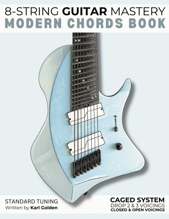 Kniha 8-String Guitar Mastery Karl Golden