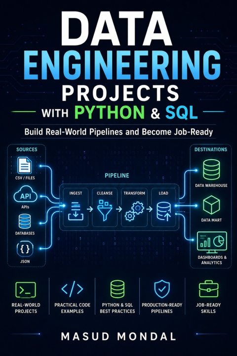 Könyv Data Engineering Projects with Python & SQL Masud Mondal