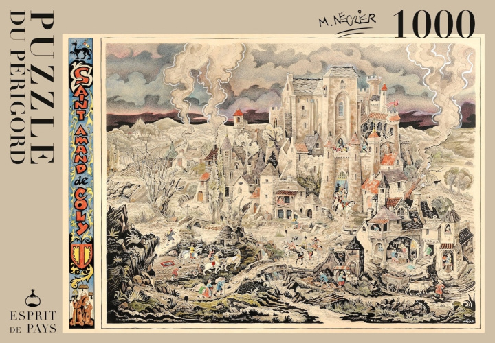 Hra/Hračka SAINT-AMAND DE COLY PAR MICHEL NEGRIER - 5 - PUZZLE 1000 PIECES 